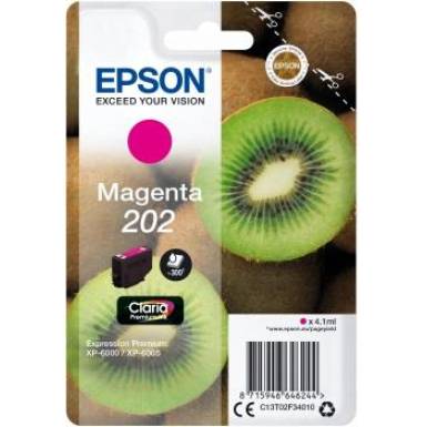 Ink Epson singlepack 202 magenta / 4,1ml / Claria premium C13T02F34010