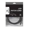 Gembird UTP Cat6 Patch cord, 3 m, black PP6U-3M/BK
