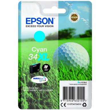 Epson T3472 Patron Cyan 10,8 ml (Eredeti) C13T34724010 Epson T3472 Patron Cyan 10,8 ml (Eredeti) C13T34724010