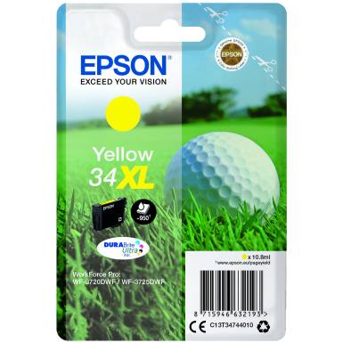 Epson T3474 Patron Yellow 10,8 ml (Eredeti) C13T34744010 Epson T3474 Patron Yellow 10,8 ml (Eredeti) C13T34744010