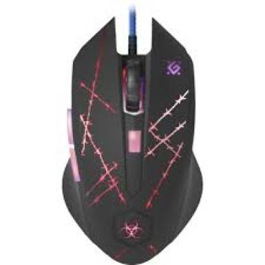 DEFENDER Vezetékes egér Gaming Forced GM-020L black,6 buttons, 3200dpi 52020 DEFENDER Vezetékes egér Gaming Forced GM-020L black,6 buttons, 3200dpi 52020