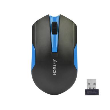 Egér A4TECH V-TRACK G3-200N-1 fekete + kék WRLS A4TMYS46037 Egér A4TECH V-TRACK G3-200N-1 fekete + kék WRLS A4TMYS46037
