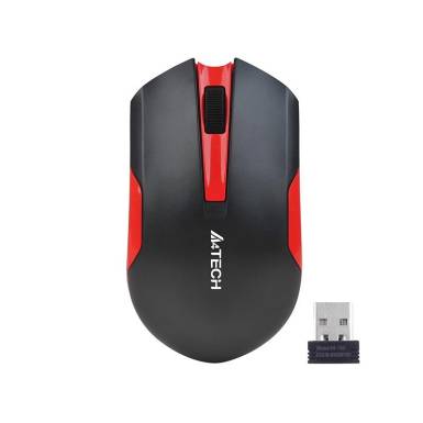 Eg&eacute;r A4TECH V-TRACK G3-200N-1 fekete + piros WRLS A4TMYS46038