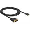 DELOCK kábel DVI 18+1 male to HDMI male, 2m 85584