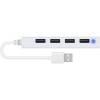 Speedlink SL-140000-WE SNAPPY SLIM USB Hub, 4-Port, USB 2.0, Passzív, fehér SL-140000-WE