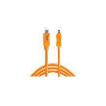 TetherPro USB-C to 2.0 Mini-B 5-Pin,  (4.6m) ORG