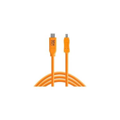 TetherPro USB-C to 2.0 Mini-B 8-Pin, (4.6m) ORG TetherPro USB-C to 2.0 Mini-B 8-Pin, (4.6m) ORG