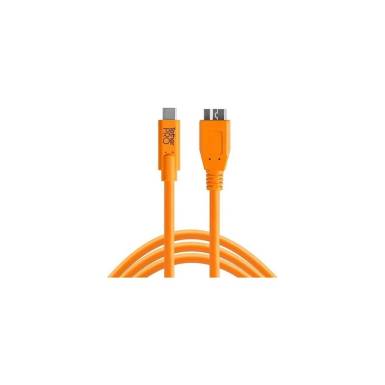 TetherPro USB-C to 3.0 Micro-B, (4.6m) ORG