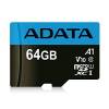 ADATA Premier Micro SDXC UHS-I 64GB 85/25 MB/s AUSDX64GUICL10A1-RA1