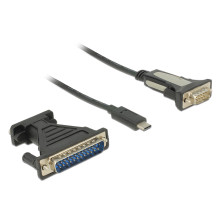Delock Adapter, USB Type-C™  1 db soros DB9 RS-232 + DB25 adapter 62904