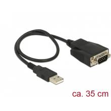 Delock Adapter USB 2.0 A-t&iacute;pus&uacute; dug&oacute;  1 x soros RS-232 DB9 apa csavarokkal &eacute;s csavarany&aacute;kkal elektr 62958