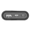 RealPower 243924 Powerbank PB-7500C USB-C, 7.500 mAh, 1 USB és 1 db USB-C kimenet, Fekete 243924