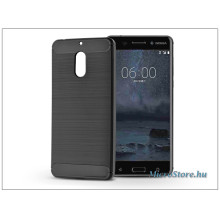 Haffner Nokia 6 szilikon hátlap - Carbon - fekete PT-4469