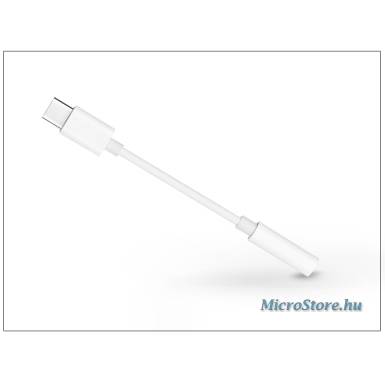 Haffner USB Type-C adapter 3,5 mm jack f&uuml;llhallgat&oacute;hoz - feh&eacute;r PT-4464
