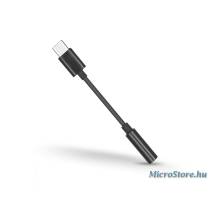 Haffner USB Type-C adapter 3,5 mm jack f&uuml;llhallgat&oacute;hoz - fekete PT-4536