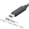 AKYGA Notebook power supply Akyga AK-ND-60 5V 3A, 9V 3A, 12V 3A, 15V 3A, 20V 2.25A USB type C 1.2m AK-ND-60