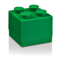 Minipudelko klocek LEGO® z 4 wypustkami (Dark Green) 40111734