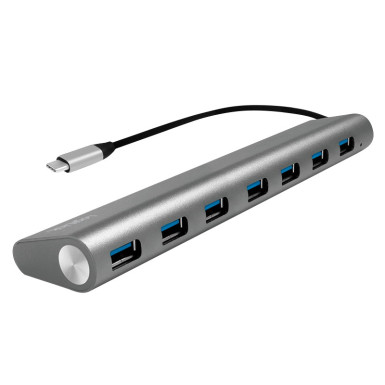 LOGILINK- USB-C 3.1 hub, 7 port, aluminum casing, grey UA0310
