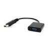 Gembird adapter displayport 1.1-VGA, on cable, black, blister AB-DPM-VGAF-02