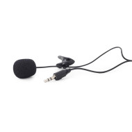 Gembird Clip-on 3.5 mm microphone, black MIC-C-01