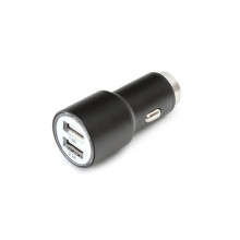 OMEGA USB autós töltő, 2 portos, 2.1A, fekete OUCC2MB