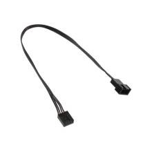 K&aacute;bel hűtő Kolink 4-Pin PWM hosszabb&iacute;t&oacute; 30cm Fekete ZUAD-771