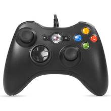 Rampage Gamepad - SG-R360 Black (USB, 2,2m k&aacute;bel, PC kompatibilis, fekete)