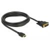 Delock HDMI to DVI 24+1 cable bidirectional 2 m 85654