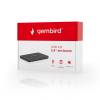 Gembird HDD/SSD enclosure for 2.5'' SATA - USB 3.0, brushed aluminium, Black EE2-U3S-3