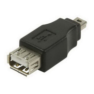 Valueline USB 2.0 USB A aljzat – USB mini 5 érintkezős dugasz adapter