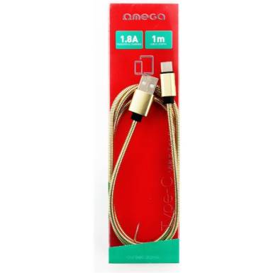 OMEGA K&aacute;bel USB - iPhone f&eacute;mes kialak&iacute;t&aacute;s&uacute; 1m, Arany OUFBB6LBOXGL