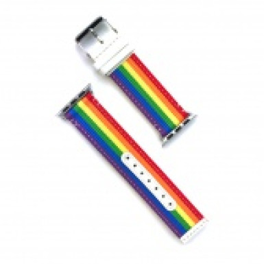 Apple watch szövet óraszíj, 38 mm, Szivárvány CEL-STRAP-RAINBOW2