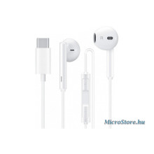 Huawei Huawei gyári sztereó headset USB Type-C csatlakozóval - Huawei CM33 - fehér (ECO csomagolás) HUW-0104