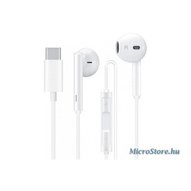 Huawei Huawei gyári sztereó headset USB Type-C csatlakozóval - Huawei CM33 - fehér (ECO csomagolás) HUW-0104