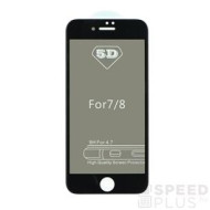 Utángyártott Apple iPhone 7/8, 5D Full Glue Privacy hajlított tempered glass kijelzővédő üvegfólia, fekete