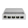 Mikrotik Cloud Router Switch 305-1G-4S+IN, asztali kivtel, 4x SFP+ CRS305-1G-4S+IN
