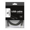 Gembird USB 2.0 A - USB 2.0 micro B M/M adatkábel 1.8m fekete CCP-MUSB2-AMBM-6-B