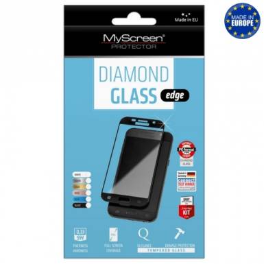 MYSCREEN MYSCREEN DIAMOND GLASS EDGE képernyővédő üveg (2.5D full cover, íves, ultravékony előlap, karcálló, 0.33 mm, 9H) FEKETE MD3635TG FCOV BLACK 75214