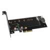 AXAGON PCEM2-D PCIe NVMe+NGFF M.2 adapter PCEM2-D