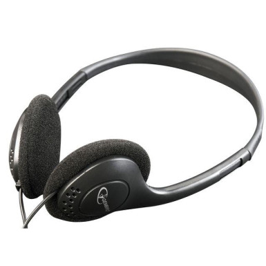 Gembird stereo headphones with volume control, black MHP-123