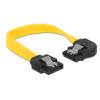 Delock 6 Gb/s sebességet biztosító SATA-kábel egyenes csatlakozódugóval balra néző SATA-csatlakozó 83957