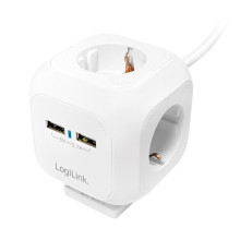 LogiLink Power cube - Multifunctional socket outlet LPS227