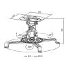 LogiLink Projector mount, arm length 150 mm, white BP0057