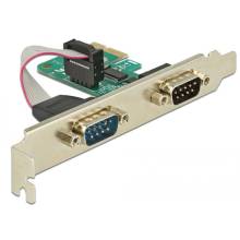 DELOCK PCI-E Bőv&iacute;tők&aacute;rtya 2x Soros port 89918
