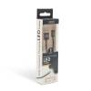 Delight MicroUSB Adatkábel LED Black 55442M-BK