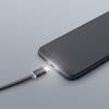 Delight USB Type-C Adatkábel LED Black 55442C-BK