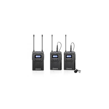 BOYA BY-WM8 Pro-K2 UHF vezetéknélküli dupla szett (1+2) BOYA BY-WM8 Pro-K2 UHF vezetéknélküli dupla szett (1+2)