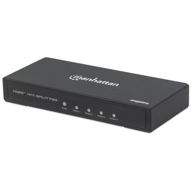 Manhattan AV elosztó splitter HDMI 2.0 1x4 4K*2K UHD 60Hz HDR AC teljesítmény 207805