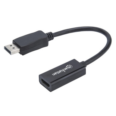 Manhattan Kábel adapter DisplayPort DP HDMI M/F 1080p Full HD 15cm fekete 151634