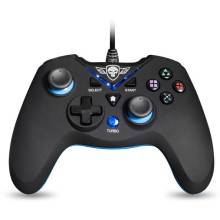 Spirit of Gamer Gamepad - XGP WIRED PS4 (USB, 1,9m kábel, Vibration, PC és PS4 kompatibilis, fekete-